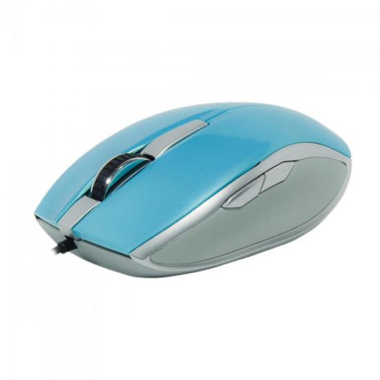 Mouse 1000dpi USB OM-301BL Azul FORTREK por 0,00 à vista no boleto/pix ou parcele em até 1x sem juros. Compre na loja Mundomax!