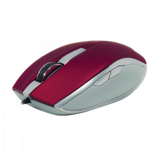 Mouse 1000dpi USB OM-301RD Vermelho FORTREK por 0,00 à vista no boleto/pix ou parcele em até 1x sem juros. Compre na loja Mundomax!