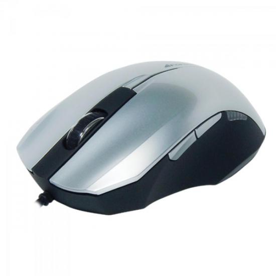 Mouse 1000dpi USB OM-302SV Prata FORTREK por 0,00 à vista no boleto/pix ou parcele em até 1x sem juros. Compre na loja Mundomax!