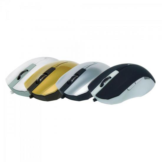 Mouse 1000dpi USB OM-302SV Prata FORTREK por 0,00 à vista no boleto/pix ou parcele em até 1x sem juros. Compre na loja Mundomax!