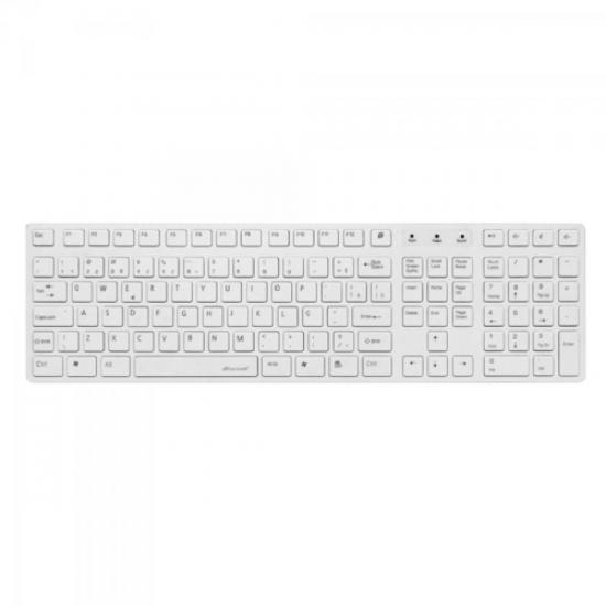 Teclado Multimídia USB ABNT2 MK-601WT SLIM Branco FORTREK por 0,00 à vista no boleto/pix ou parcele em até 1x sem juros. Compre na loja Mundomax!