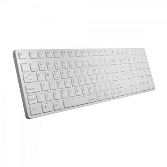 Teclado Multimídia USB ABNT2 MK-601WT SLIM Branco FORTREK por 0,00 à vista no boleto/pix ou parcele em até 1x sem juros. Compre na loja Mundomax!