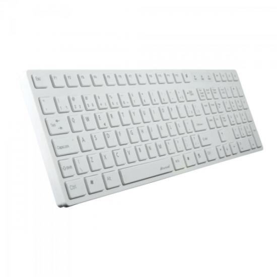 Teclado Multimídia USB ABNT2 MK-601WT SLIM Branco FORTREK por 0,00 à vista no boleto/pix ou parcele em até 1x sem juros. Compre na loja Mundomax!