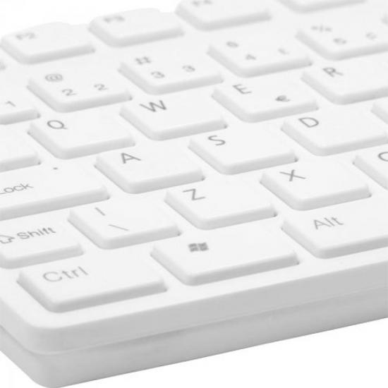 Teclado Multimídia USB ABNT2 MK-601WT SLIM Branco FORTREK por 0,00 à vista no boleto/pix ou parcele em até 1x sem juros. Compre na loja Mundomax!
