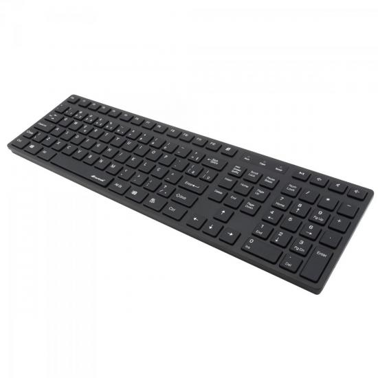 Teclado Multimídia USB ABNT2 MK-601BK SLIM Preto FORTREK por 56,90 à vista no boleto/pix ou parcele em até 2x sem juros. Compre na loja Mundomax!