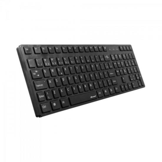 Teclado Multimídia Usb Abnt2 Mk 601bk Slim Preto Fortrek Fortrek 9920