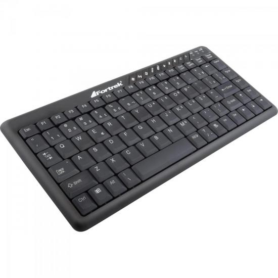 Mini Teclado Multimídia USB ABNT2 MK-201BK Preto FORTREK por 0,00 à vista no boleto/pix ou parcele em até 1x sem juros. Compre na loja Mundomax!
