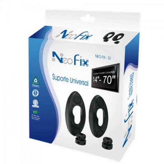 Suporte para TVs LCD, Plasma e LED de 14\" a 70\" NeoFix01 NEO por 0,00 à vista no boleto/pix ou parcele em até 1x sem juros. Compre na loja Mundomax!