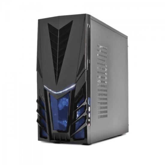 Gabinete Gamer CENTURION Preto/Azul FORTREK por 0,00 à vista no boleto/pix ou parcele em até 1x sem juros. Compre na loja Mundomax!
