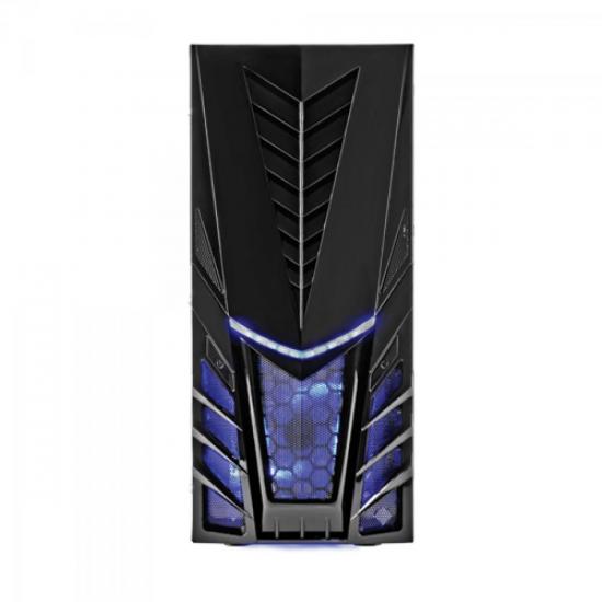 Gabinete Gamer CENTURION Preto/Azul FORTREK por 0,00 à vista no boleto/pix ou parcele em até 1x sem juros. Compre na loja Mundomax!