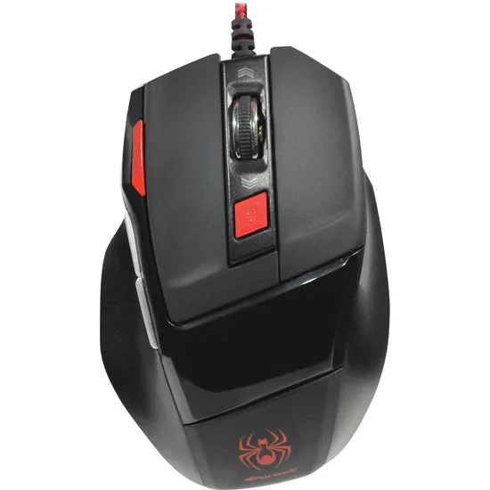 Mouse Gamer SPIDER OM-701 Preto/Vermelho FORTREK (43532)