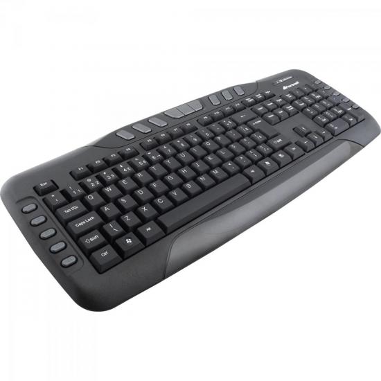 Combo Teclado + Mouse sem Fio USB ABNT2 KC-602 Preto FORTREK por 0,00 à vista no boleto/pix ou parcele em até 1x sem juros. Compre na loja Mundomax!