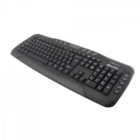 Combo Teclado + Mouse sem Fio USB ABNT2 KC-602 Preto FORTREK por 0,00 à vista no boleto/pix ou parcele em até 1x sem juros. Compre na loja Mundomax!