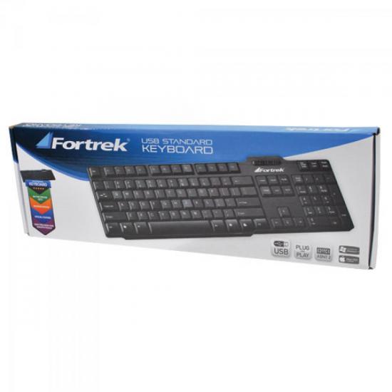 Teclado Standard USB ABNT2 SK-302BK Preto FORTREK por 0,00 à vista no boleto/pix ou parcele em até 1x sem juros. Compre na loja Mundomax!
