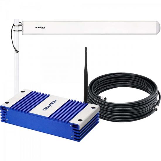 Kit Repetidor de Celular 1800MHz RP-1870 Prata/Azul AQUÁRIO por 0,00 à vista no boleto/pix ou parcele em até 1x sem juros. Compre na loja Mundomax!