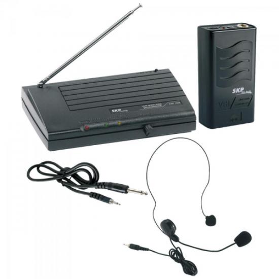 Microfone sem Fio Auricular VHF855 SKP por 0,00 à vista no boleto/pix ou parcele em até 1x sem juros. Compre na loja Mundomax!