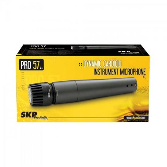 Microfone Profissional Para Instrumentos PRO57 SKP por 0,00 à vista no boleto/pix ou parcele em até 1x sem juros. Compre na loja Mundomax!