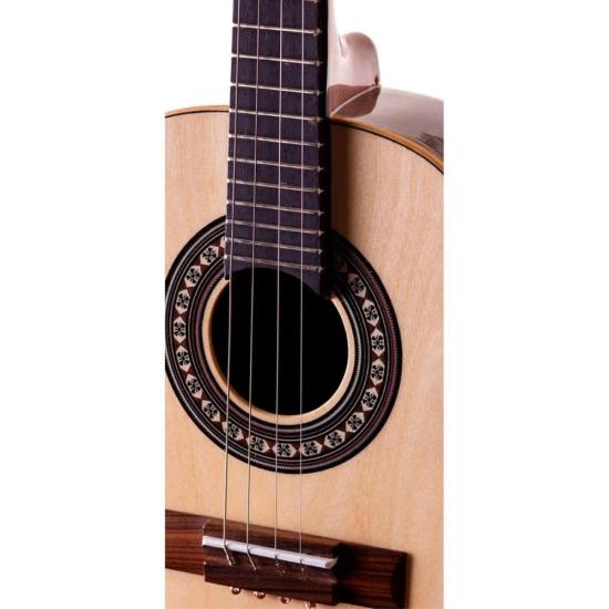 Cavaquinho ROZINI Elétrico Studio RC01.EL.N Natural por 0,00 à vista no boleto/pix ou parcele em até 1x sem juros. Compre na loja Mundomax!