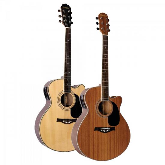 Violão GIANNINI Eletroacústico Jumbo Cutaway Aço GF-4 CEQ Natural por 0,00 à vista no boleto/pix ou parcele em até 1x sem juros. Compre na loja Mundomax!