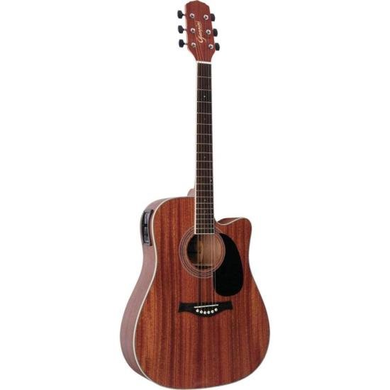 Violão GIANNINI Eletroacústico Folk Cutaway Aço GF-2 CEQ Walnut Satin por 0,00 à vista no boleto/pix ou parcele em até 1x sem juros. Compre na loja Mundomax!