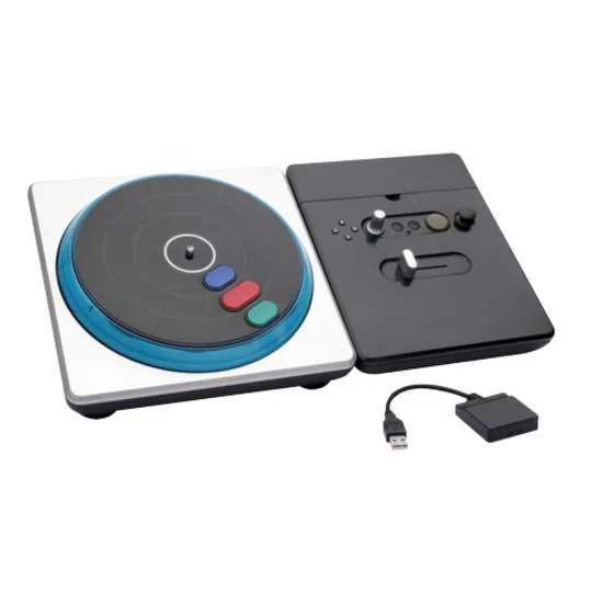 DJ Hero sem Fio para PS2/PS3 PS4702 Preto e Prata INTEGRIS (43756)