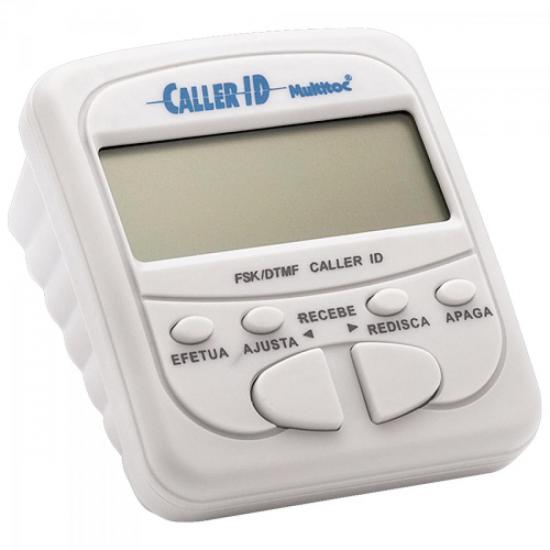 Identificador de Chamadas Compacto MUID0010 Branco MULTITOC por 0,00 à vista no boleto/pix ou parcele em até 1x sem juros. Compre na loja Mundomax!