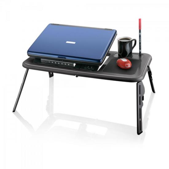 Mesa Ergonômica Dobrável para Notebook AC112 Preto MULTILASER por 0,00 à vista no boleto/pix ou parcele em até 1x sem juros. Compre na loja Mundomax!