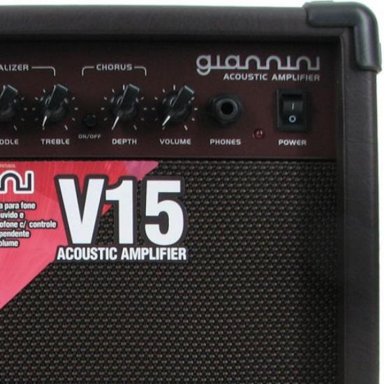 Cubo Para Violão 15W V15 GIANNINI por 0,00 à vista no boleto/pix ou parcele em até 1x sem juros. Compre na loja Mundomax!