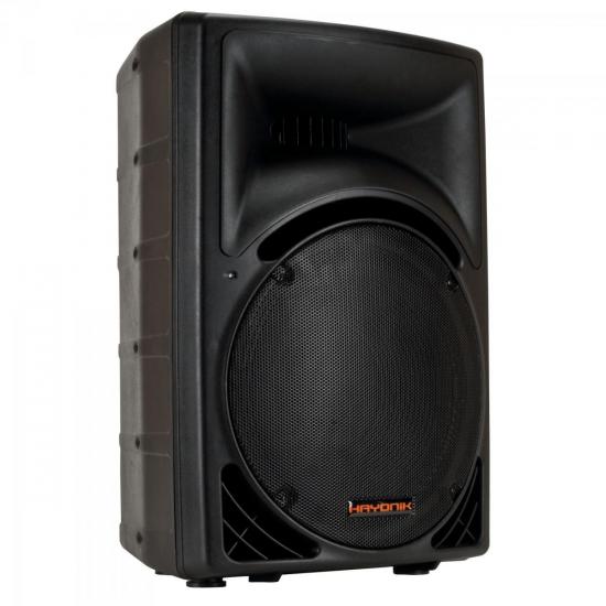 Caixa Acústica Ativa 300W USB/FM HUNTER 3000A Preta HAYONIK por 0,00 à vista no boleto/pix ou parcele em até 1x sem juros. Compre na loja Mundomax!