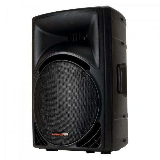 Caixa Acústica Ativa 300W USB/FM HUNTER 3000A Preta HAYONIK - Mundomax