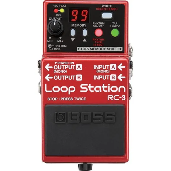 Pedal Loop Station RC3 Vermelho BOSS (44023)