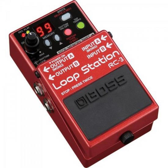 Pedal Loop Station RC3 Vermelho BOSS por 0,00 à vista no boleto/pix ou parcele em até 1x sem juros. Compre na loja Mundomax!