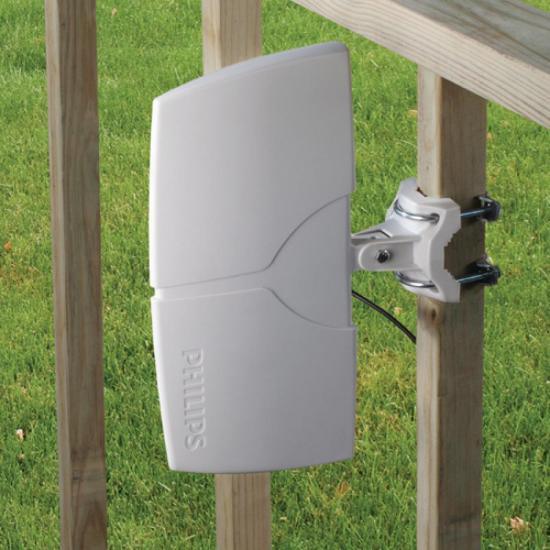 Antena Interna/Externa Digital Amplificada de 22dB HDTV/UHF/VHF/FM por 0,00 à vista no boleto/pix ou parcele em até 1x sem juros. Compre na loja Mundomax!