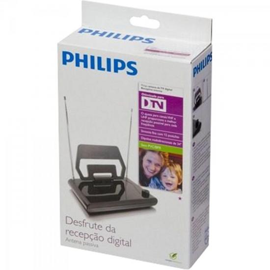 Antena Interna Passiva Digital HDTV/UHF/VHF/FM SDV1125T/55 PHILIPS por 0,00 à vista no boleto/pix ou parcele em até 1x sem juros. Compre na loja Mundomax!
