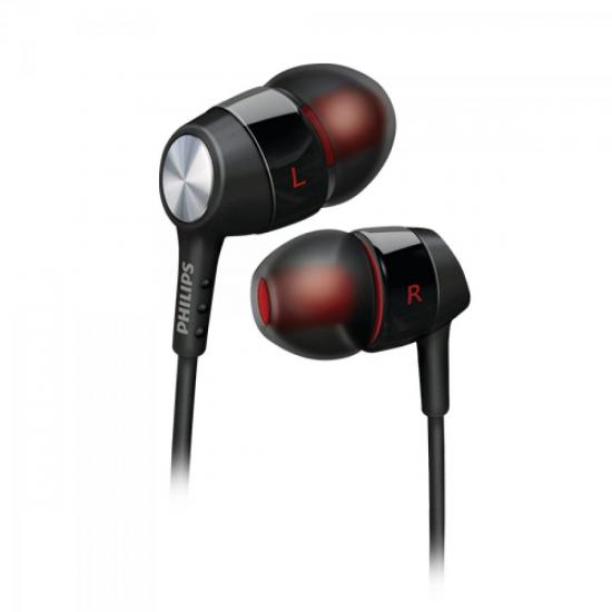 Fone de Ouvido Intra-Auricular SHE8000/10 Preto PHILIPS por 0,00 à vista no boleto/pix ou parcele em até 1x sem juros. Compre na loja Mundomax!