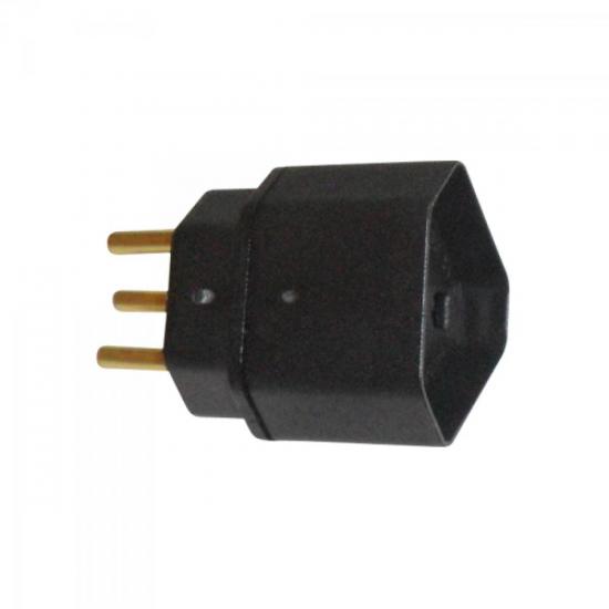 Pino Adaptador 2P + T para 2P + T 10A YA194 Preto MECATOOL por 0,00 à vista no boleto/pix ou parcele em até 1x sem juros. Compre na loja Mundomax!