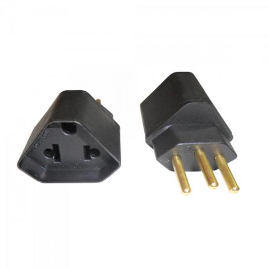 Pino Adaptador 2P + T para 2P + T 10A YA194 Preto MECATOOL por 0,00 à vista no boleto/pix ou parcele em até 1x sem juros. Compre na loja Mundomax!