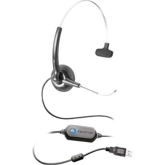 Fone Headset Stile Voice Guide Voip Slim Preto Felitron por 0,00 à vista no boleto/pix ou parcele em até 1x sem juros. Compre na loja Mundomax!