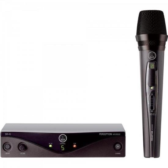 Microfone Wireless PW45 VSET B2 Preto AKG por 0,00 à vista no boleto/pix ou parcele em até 1x sem juros. Compre na loja Mundomax!