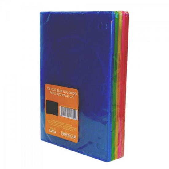 Estojo Amaray para DVD Slim 5mm Colorido VIDEOLAR por 0,00 à vista no boleto/pix ou parcele em até 1x sem juros. Compre na loja Mundomax!