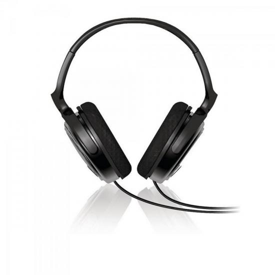 Fone de Ouvido com Alça e Conchas Ajustáveis SHP2000/10 Preto PHILIPS por 0,00 à vista no boleto/pix ou parcele em até 1x sem juros. Compre na loja Mundomax!