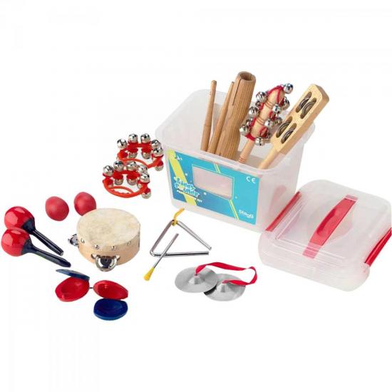 Kit Percussão Infantil + Caixa Plástica CPK02 STAGG (44724)