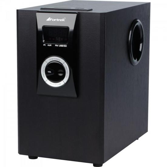 Caixa Multimídia 2.1 MS-2104 Bivolt Marrom FORTREK por 0,00 à vista no boleto/pix ou parcele em até 1x sem juros. Compre na loja Mundomax!