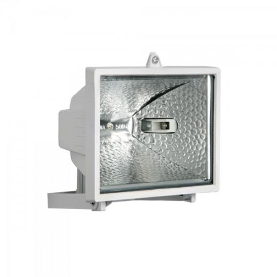 Refletor sem Sensor para Lâmpada Halógena 300W Branco BRASFORT por 0,00 à vista no boleto/pix ou parcele em até 1x sem juros. Compre na loja Mundomax!