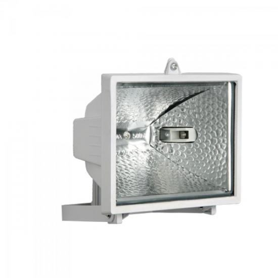 Refletor sem Sensor para Lâmpada Halógena 300W Branco BRASFORT por 0,00 à vista no boleto/pix ou parcele em até 1x sem juros. Compre na loja Mundomax!