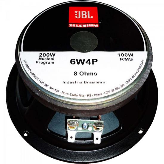 Alto Falante Woofer 6\" 100W RMS 8 Ohms 6W4P JBL por 0,00 à vista no boleto/pix ou parcele em até 1x sem juros. Compre na loja Mundomax!