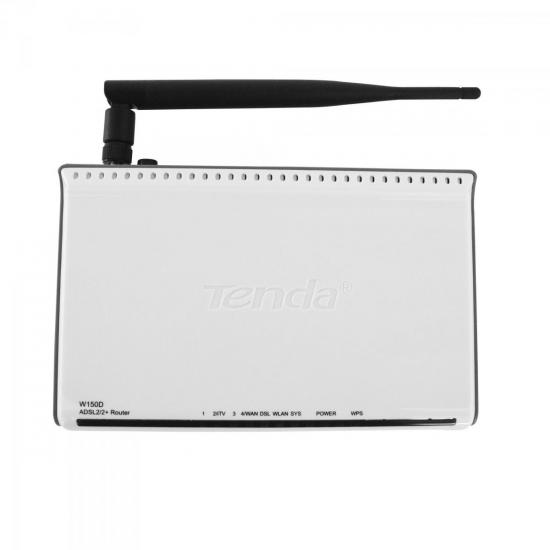 Modem Roteador Wireless ADSL2+ 4 Portas 150Mbps W150D TENDA por 0,00 à vista no boleto/pix ou parcele em até 1x sem juros. Compre na loja Mundomax!