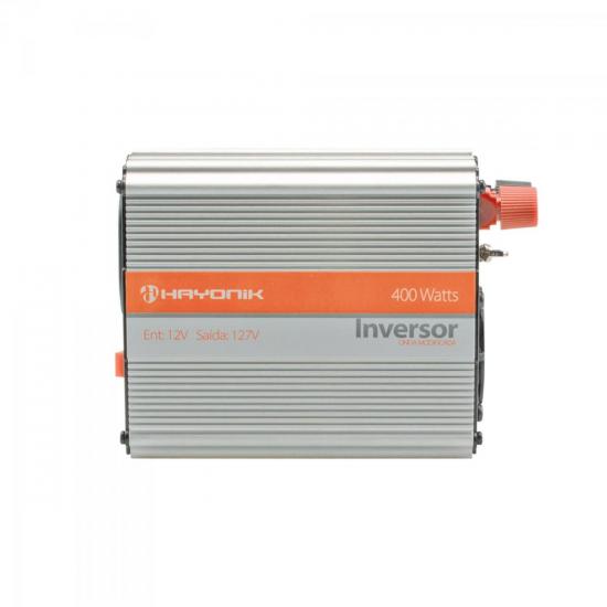 Inversor de Onda Modificada 12VDC/127V USB 400W HAYONIK por 0,00 à vista no boleto/pix ou parcele em até 1x sem juros. Compre na loja Mundomax!