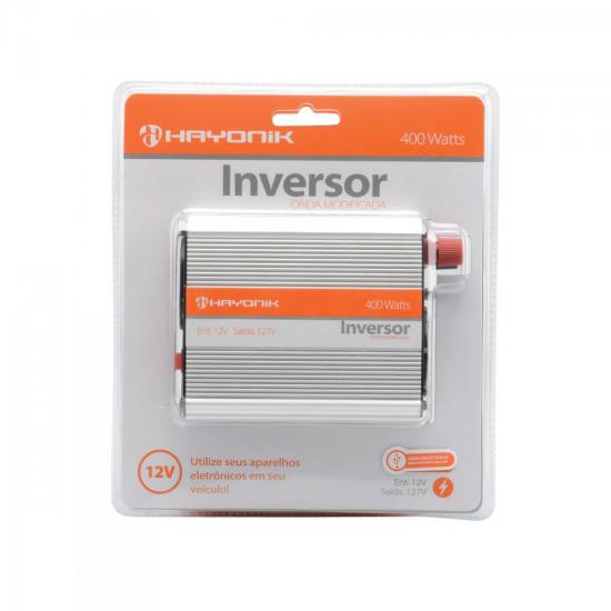 Inversor de Onda Modificada 12VDC/127V USB 400W HAYONIK por 0,00 à vista no boleto/pix ou parcele em até 1x sem juros. Compre na loja Mundomax!
