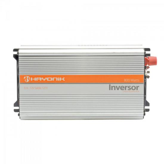 Inversor de Onda Modificada 12VDC/127V USB 800W HAYONIK por 0,00 à vista no boleto/pix ou parcele em até 1x sem juros. Compre na loja Mundomax!